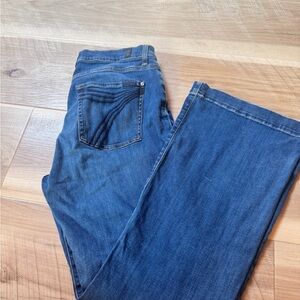 7 For All Mankind Dark Blue Straight Leg Jeans